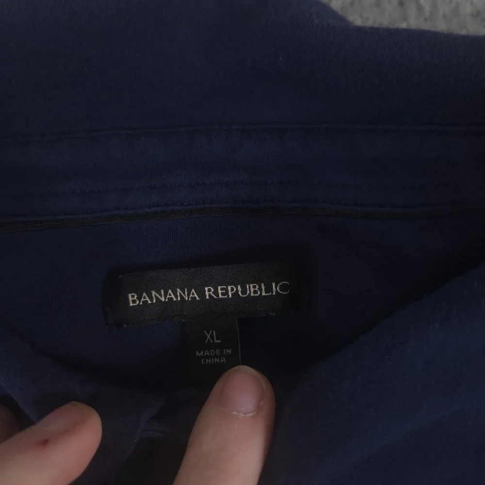 LOT OF 2 Banana Republic Polo Shirt Mens XL Navy Don't-Sweat-It Luxe Touch Pique